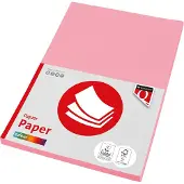 Quantore Kopieerpapier Colour A4 80gr roze 100 vel - 4 stuks