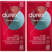Durex Condooms Thin Feel Close Fit 10st - 2 Stuks - Voordeelverpakking