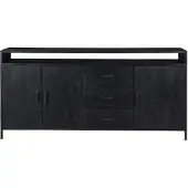 LivingFurn dressoir kala open 180 cm mangohout