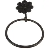 HBX natural living Ring Voor Keuken/theedoek Kabala D15cm Zwart zwart Metaal