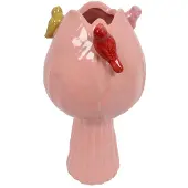 Countryfield Vaas Tulip Bird Roze D 11 H 22 Cm