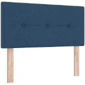 vidaXL LED Hoofdbord met LED-stripverlichting Blauw 80 cm Stof