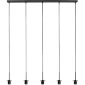 Mexlite HaloSwap 4221ZW – Zwarte langwerpige hanglamp met eindeloze creatieve mogelijkheden