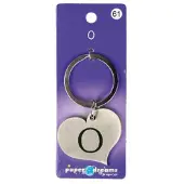 Paper Dreams Hart Sleutelhanger - O Zilver zilver Metaal Sleutelhanger