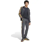 Adidas Manchester United Terrace Icons Trainingspak Full-Zip Donkergrijs Goud