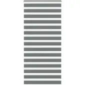 vidaXL Zebra rolgordijn 110x200 cm stofbreedte 105,9 cm donkergrijs