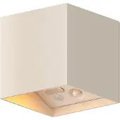 Calex oplaadbare wandlamp buiten | Volterra | Up & Down | Vierkant | 2700K | 170 lumen | IP44 | 1.5W | Zand