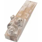Ancient Wisdom Handgesneden deurstopper - Kitten