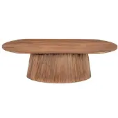 LivingFurn salontafel salvator oval 120 mangohout