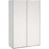 Ebuy24 Bergamo schuifdeurkast 2 deuren 140x220cm wit.