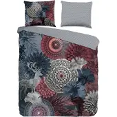 Hip Dekbedovertrek Flanel Makenna - grey 200x200/220cm