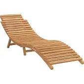 vidaXL Tuin ligstoel Bruin 198 x 55 x 58,5 cm Massief Teakhout