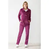 Hajo Paars dames huispak van - Paars - Maat - 40