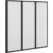 vidaXL Badscherm 3 panelen vouwbaar 117 x 120 cm
