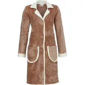 Ringella Roze fleece badjas | Maat 44