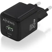 Aisens Oplader ASCH-20W2P011-BK 20 W Zwart (1 Stuks)