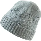 Falke Unisex Rustique sneldrogend warm wol muts unisex light greymel. - maat 3390