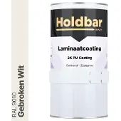Holdbar Laminaatcoating Gebroken Wit (RAL 9010) 1 Kg - Laminaat Verf - Vloerverf - Alle Kleuren - Krasvast - UV-bestendig - Vergeelt niet - Gemakkelijk Schoonmaken - 2 Componenten