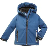 BMS Softknit-jassen met capuchon voor kinderen, koningsblauw