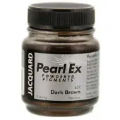 Jacquard Pearl Ex Pigment donkerbruin 14 gr - creatief poeder speelgoed.