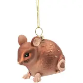 Sass & Belle Bruin muisje kerstbal -