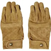 Belstaff Montgomery Velours Lichtbruine Handschoenen Maat M