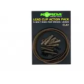 Korda Lead Clip Action Pack Clay (KLCAPC)