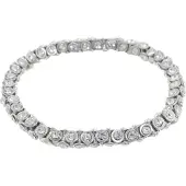 Behave - elastische armband met steentjes - tijdloze party stijl