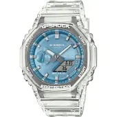 Casio - heren horloge - Transparant met band