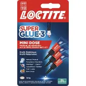 Loctite Mini Dose secondelijm, 1 g, 2 + 1 gratis, op blister