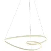 QAZQA Scandinavische hanglamp beige 72cm incl. LED 3-staps dimbaar - Circuit