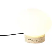 QAZQA Japandi tafellamp beige met opaalglas - Sally