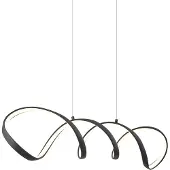 QAZQA Design hanglamp zwart 100cm incl. LED 3-staps dimbaar - Wokkel