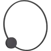 QAZQA Design wandlamp zwart 67cm incl. LED 3-staps dimbaar - Anello