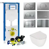 Geberit up320 toiletset set 64 plieger lima met sigma drukplaat
