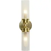 Searchlight Wandlamp Imperial, dimbaar, messing / goud, Badkamer, metaal, Wandlamp