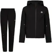 Cruyff Quartz Woven Trainingspak Hooded Kids Zwart