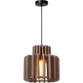 Lucide ROLLO - Hanglamp - 1xE27 - Taupe - Japandi