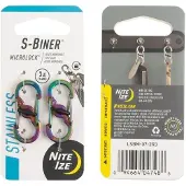 Nite Ize S-Biner Microlock 2-Pack Carabine Spectrum