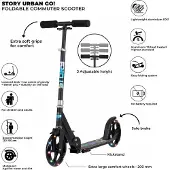 Boarddistribution Urban Go Autoped Black-LED