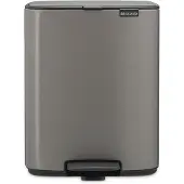 Brabantia Bo Pedaalemmer - 12 liter - Platinum