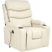 Beliani ETER - Relaxfauteuil elektrisch - Beige - Kunstleer