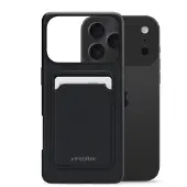 Mobilize Rubber Gelly Card iPhone 17 Pro Hoesje Zwart
