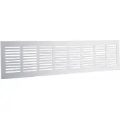 Starx Plintrooster | | 400 x 80 mm (Aluminium, Zilver)