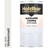 Holdbar Anti Graffiti Coating Verkeerswit (RAL 9016) 1 Kg - Maakt Graffiti verwijderbaar - Graffiti Verwijderen - In Alle Kleuren - Voor Steen, Beton, Hout, Metaal en Tegels