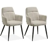 MX Sofa Eetkamerstoel Donna - Toffee (set van 2 stoelen)