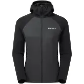 Montane F Sirocco Lite Hoodie, tussenlaag, dames, zwart