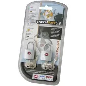 Travelsafe Travellock TSA met sleutel, 2 stuks.