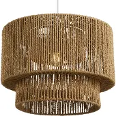 Lighto | Hanglamp Rotan Naturel Ø40 cm - Plafondlamp - Japandi Lamp - Eetkamer - Slaapkamer - Woonkamer - Luna