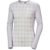 Helly Hansen Lifa Merino Midweight Graphic Crew, dames, lichtpaars